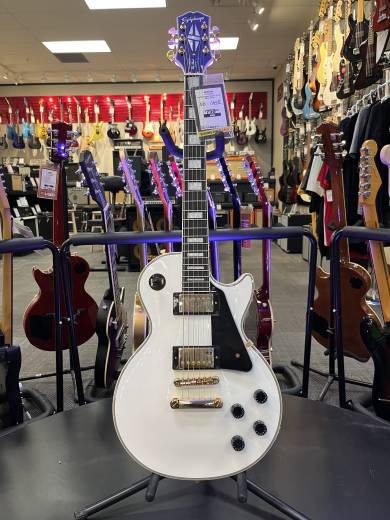 Epiphone Les Paul Custom Electric Guitar - Alpine White | Long